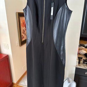 Donna Karan 9906555 Black Sheath Panel Dress, NWT